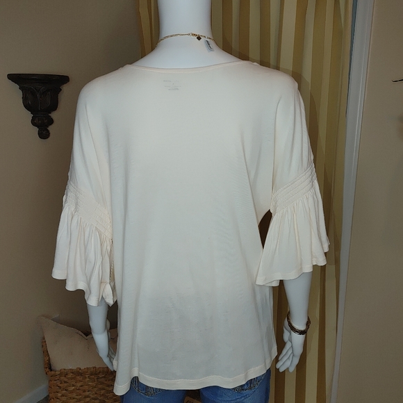 14TH & UNION RUFFLE SLEEVE BLOUSE S - Picture 6 of 10